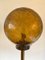 Lampade da terra in stile Art Déco con paralume rotondo in vetro, anni '50, Immagine 2