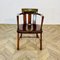 Sedia da impiegato vintage in legno e pelle di GHK, anni '30, Immagine 13