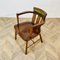 Ancienne Chaise de Clerc Vintage en Bois et Cuir par GHK, 1930s 1