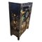 Vintage Chinese Black Lacquered Side Cabinet with Hard Stone Finish, Image 6