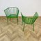 Grüne Italienische Vintage Metall Stühle, 1970er, 2er Set 11