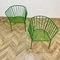 Vintage Italian Green Metal Chairs, 1970s, Set of 2 6
