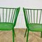 Vintage Italian Green Metal Chairs, 1970s, Set of 2 15