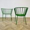 Grüne Italienische Vintage Metall Stühle, 1970er, 2er Set 18