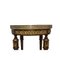 Antique Empire Pedestal Table with Bronze Edges and Marble Top, Image 3