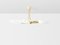 Vintage Brass and Opalin Glass Hanging Light by Max Ingrand for Fontana Arte, 1955 2