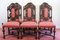 Vintage Victorian English Oak Dining Chairs, 1880, Set of 6 4