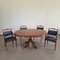 English Style Extendable Dining Tables Set with Chairs, Set of 5 2