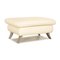 Leather Stool in Cream from Koinor Rossini 1