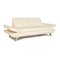Two-Seater Sofa in Cream Leather from Koinor 9