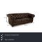 Chesterfield Three-Seater Sofa in Leather, Image 2