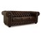 Chesterfield Three-Seater Sofa in Leather 7