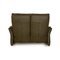 Vintage Two-Seater Sofa in Green Khaki Leather, Image 7
