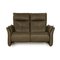 Vintage Two-Seater Sofa in Green Khaki Leather, Image 1