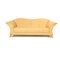 Cremefarbenes 2-Sitzer Sofa aus Leder von Machalke 1
