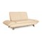 Zwei-Sitzer Sofa aus beigefarbenem Leder von Koinor Rossini 3