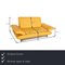 Two-Seater Sofa in Yellow from Koinor Rossini 2