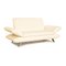 Two-Seater Sofa in Cream Leather from Koinor Rossini 8