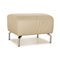 Leather Stool in Light Grey from Koinor Vanda 1