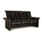 Stressless Soul Leather Three-Seater Sofa in Black, Image 3