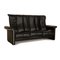 Stressless Soul Leather Three-Seater Sofa in Black 8