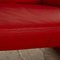 Sofá de dos plazas Flair de cuero rojo de Laauser, Imagen 3