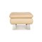 Stool in Beige Leather from Koinor Rossini, Image 7