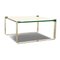 Glass Coffee Table in Silver from Draenert 1