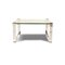 Glass Coffee Table in Silver from Draenert 6