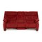 Satyr Fabric Three-Seater Sofa in Red from Mondo 1