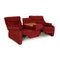 Satyr Fabric Three-Seater Sofa in Red from Mondo 3