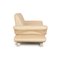 Leather Two-Seater Sofa in Cream from Koinor Rossini 6