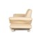 Leather Two-Seater Sofa in Cream from Koinor Rossini 8