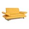 Leather Sofa Set in Yellow from Koinor Rossini, Set of 2 11