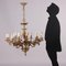 Antique Rococo Style Chandelier in Gilded Bronze, Image 2