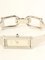 Rectangular Logo Face Bangle Watch in Silver from Gucci 7