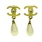 CC Faux Pearl Clip on Drop Earrings from Chanel, Set of 2 1