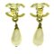 CC Faux Pearl Clip on Drop Earrings from Chanel, Set of 2 3