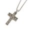 Collana con croce latina in oro bianco e diamante di Bvlgari, Immagine 3