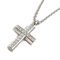 White Gold Latin Cross Necklace with Diamond from Bvlgari 1
