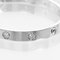 White Gold Love Bracelet with Diamonds from Cartier 6