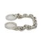 Bracelet Chain Triomphe with Golden Handcuff in Rhodium and Silver from Celine 2