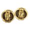 Coco Mark Metal Gold Earrings from Chanel, Set of 2 4