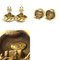 Coco Mark Metal Gold Earrings from Chanel, Set of 2 5