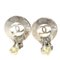 Coco Mark Metal Silver Earrings from Chanel, Set of 2 4