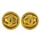 Coco Mark Circle in Plated Gold arrings from Chanel, Set of 2 1