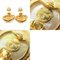 Orecchini Coco Mark in metallo e finte perle dorati di Chanel, set di 2, Immagine 5