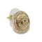 Orecchini rotondi Coco Mark in cristallo e oro champagne di Chanel, set di 2, Immagine 5