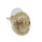 Orecchini rotondi Coco Mark in cristallo e oro champagne di Chanel, set di 2, Immagine 3