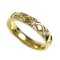 Yellow Gold Matelasse Diamond Ring from Chanel 1
